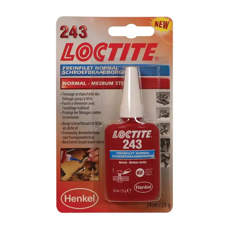 Loctite 243 Borgmiddel middelsterk (blauw) 24ml - Speciale deal